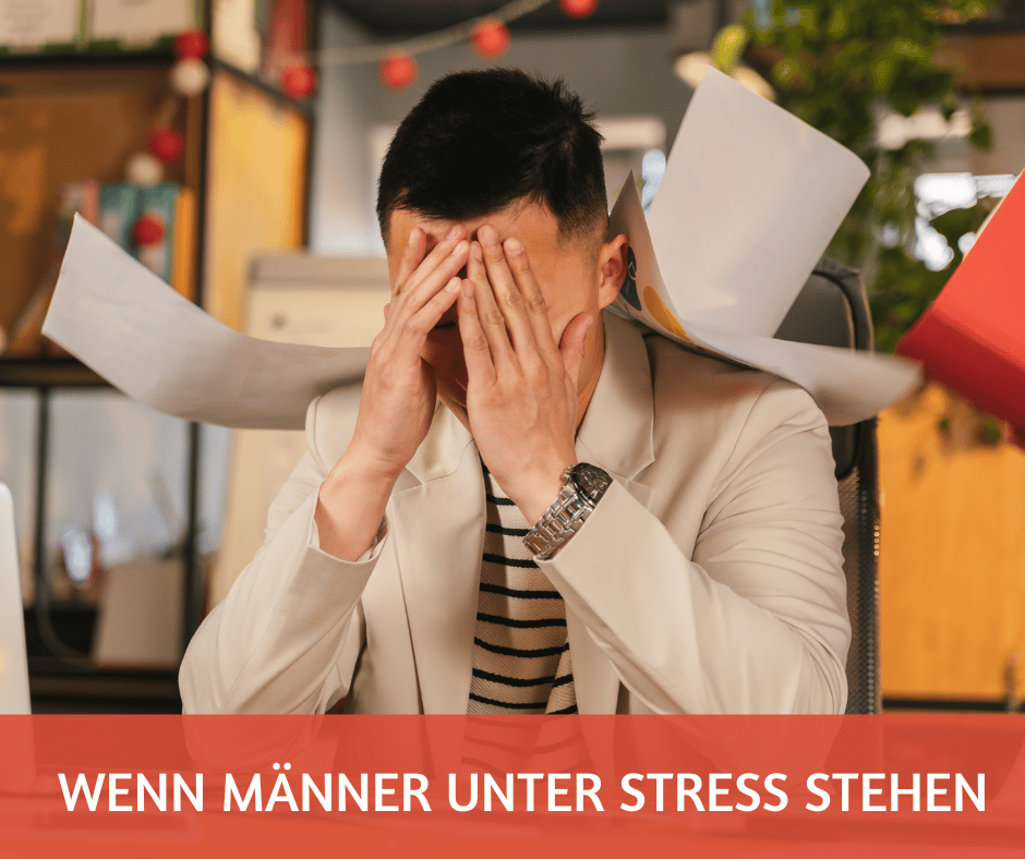 Stress Symptome Mann